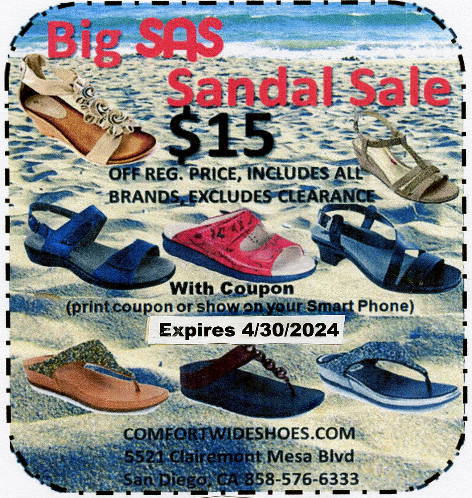 April Discount Coupon Comfort Wide Shoes